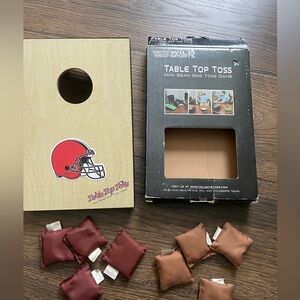 Cleveland Browns mini table top toss bean bag toss game